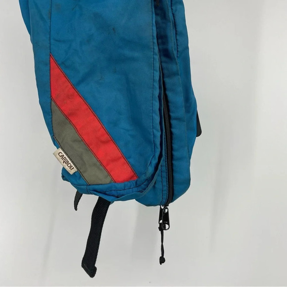 Vintage 1990's Large Hiking Hip Pack Bike Pack Bright Color Teal Colors Retro - Picture 3 of 4